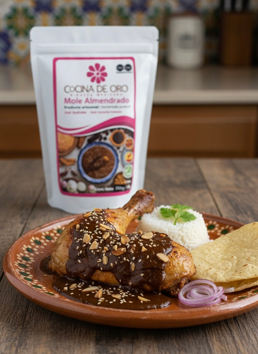 Pollo con Mole Almendrado Tradicional
