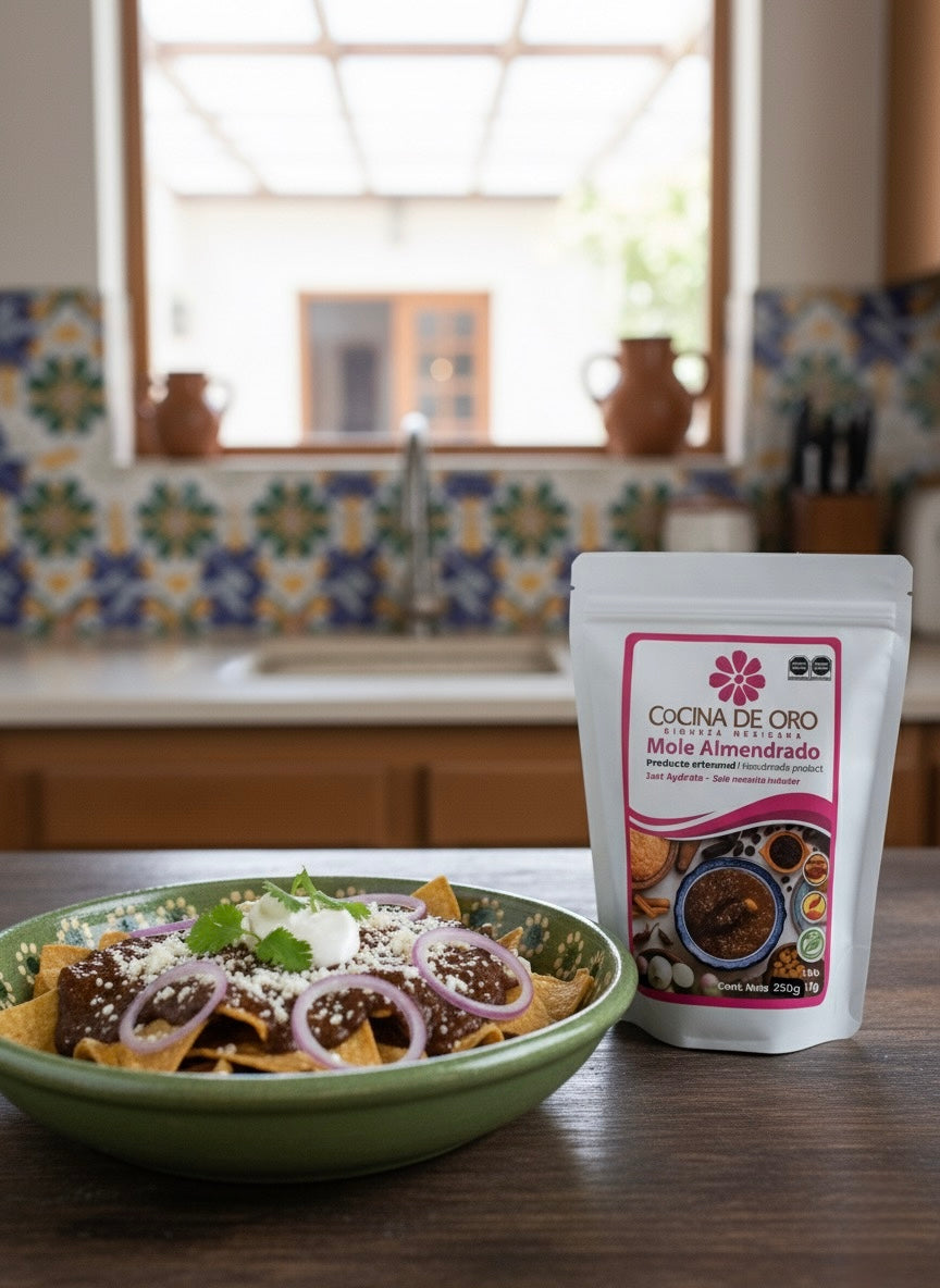 Chilaquiles de Mole Almendrado