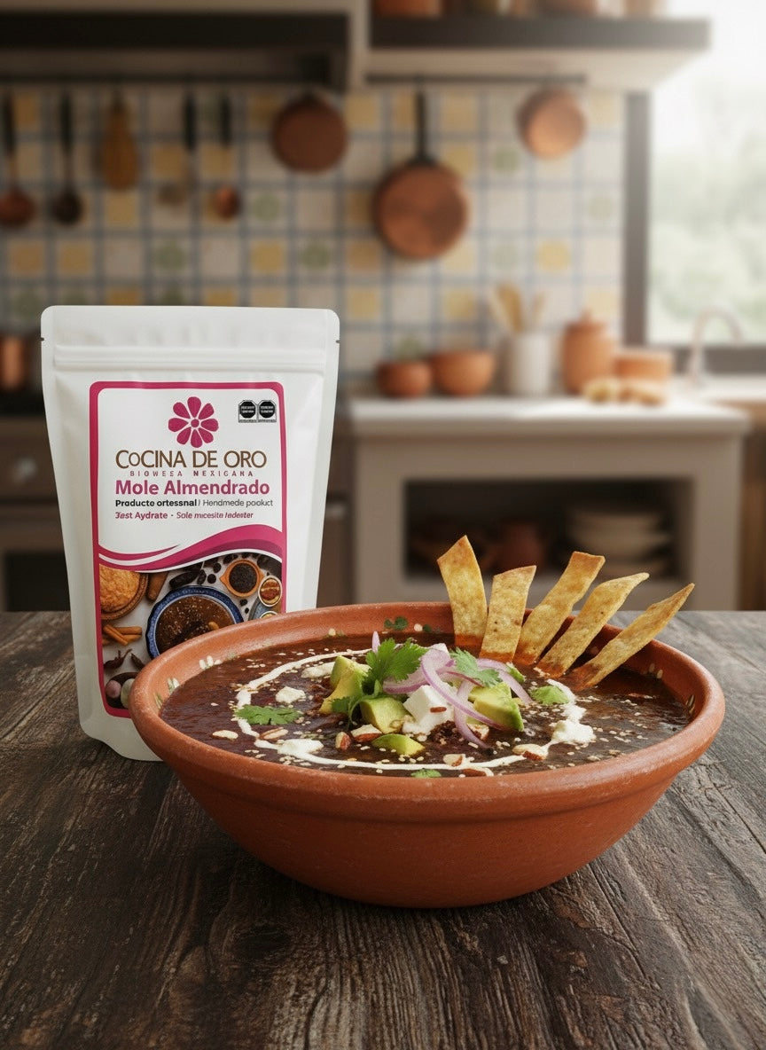 Sopa de Tortilla con un Toque de Mole Almendrado