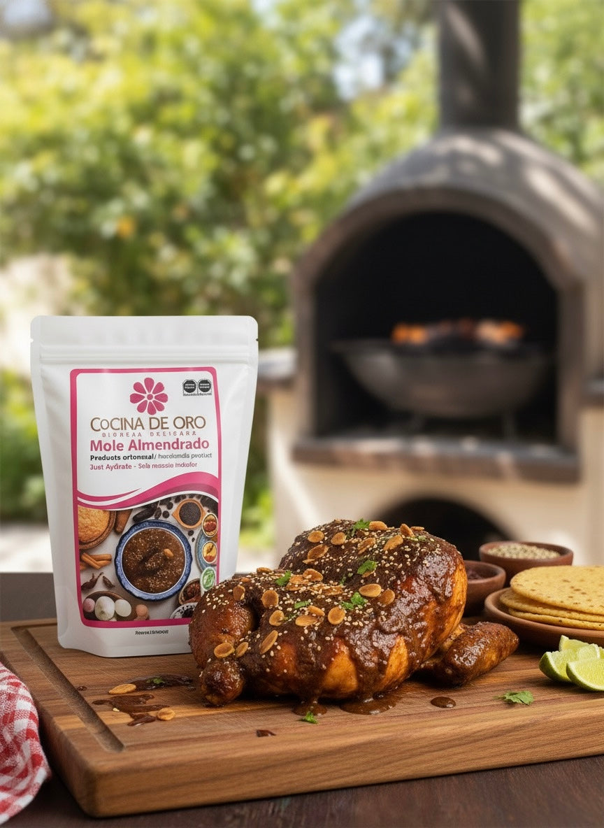 Mole Almendrado para Glasear Pollo a la Parrilla